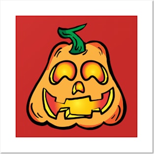 The jack o the lantern cartoon Posters and Art